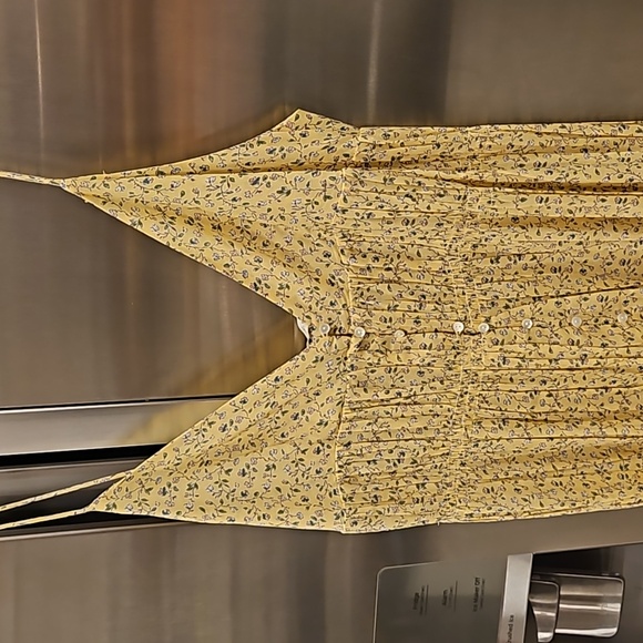 💕DOEN💕 Irina Dress ~ Moonflower Floral Print Yellow Small S NWT - Picture 13 of 16